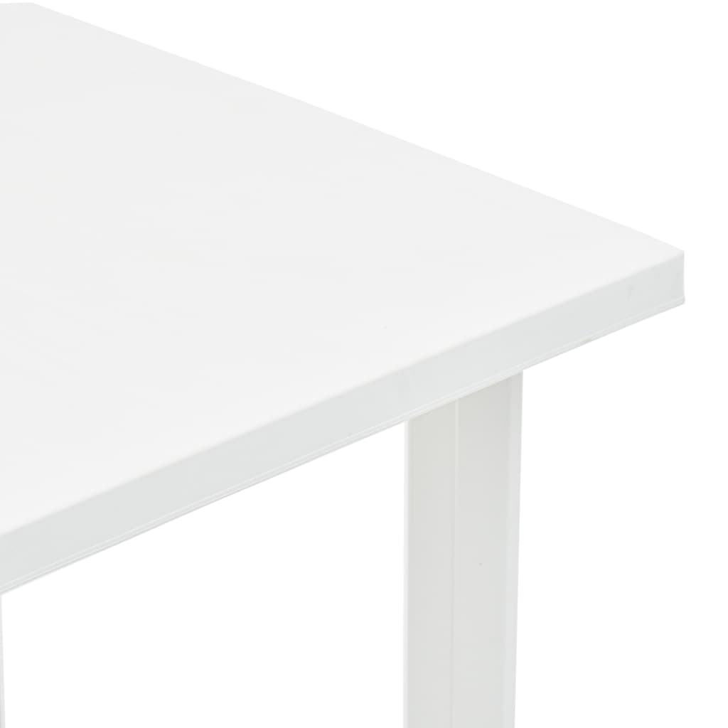 Gartentisch Weiss 80 x 75 x 72 cm Kunststoff